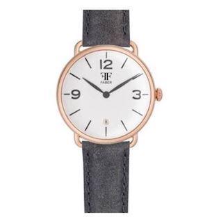Faber-Time  rosa forgyldt stål Quartz Herre ur, model F1005RG